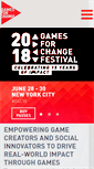 Mobile Screenshot of gamesforchange.org